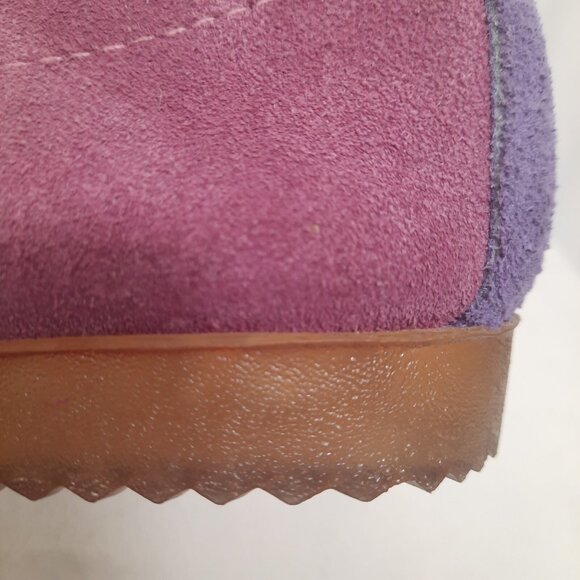 Vintage 80s North Star Womens Sneakers US 6.5 Pink purple Suede Lace Up - Picture 4 of 13